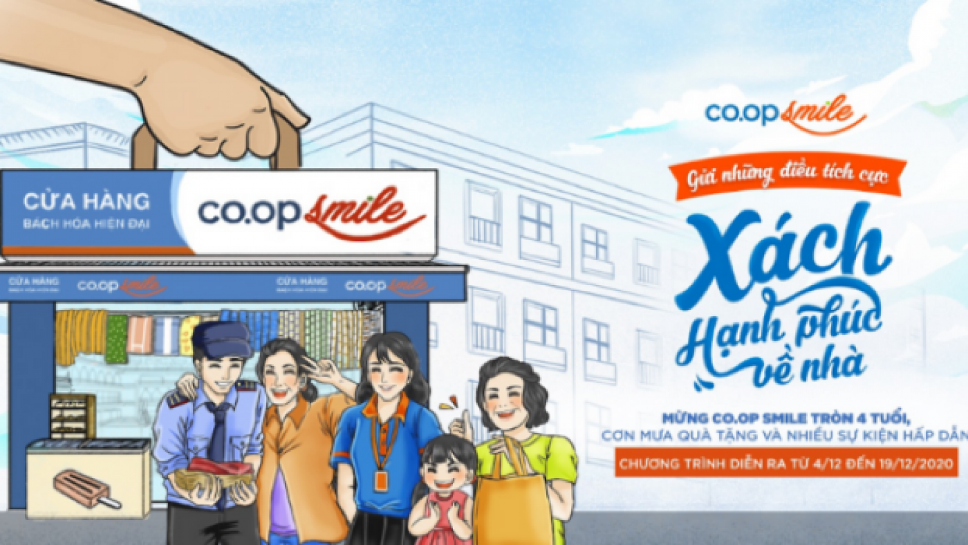 coop smile xách hạnh phúc về